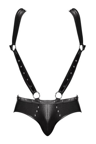 URANUS STUDDED HARNESS BLACK S/M