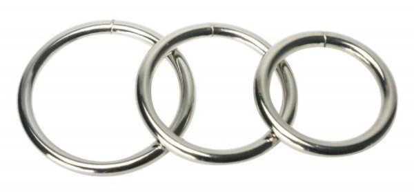 MS Trine Steel Ring Set