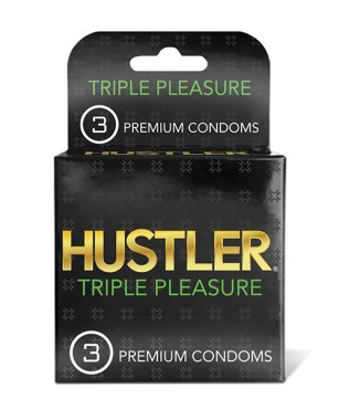 Hustler Triple Pleasure Premium Condoms - Pack of 3