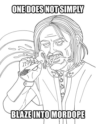 LORD OF SMOKE RINGS COLORING BOOK (NET)