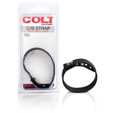 COLT®Adjustable 3 Snap Leather Cock Ring
