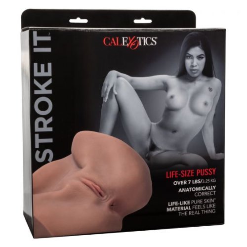 STROKE IT LIFE-SIZE PUSSY BROWN