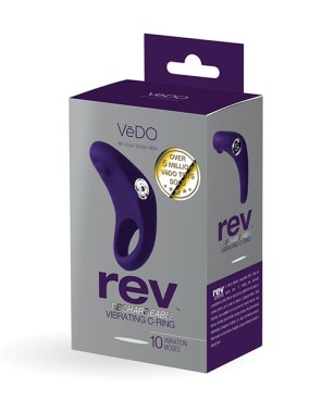 VEDO REV RECHARGEABLE C-RING VIBRATING PURPLE