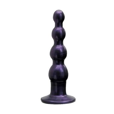 Tantus Silicone Large Ripple Butt Plug Midnight Purple (Colour - Midnight Purple)