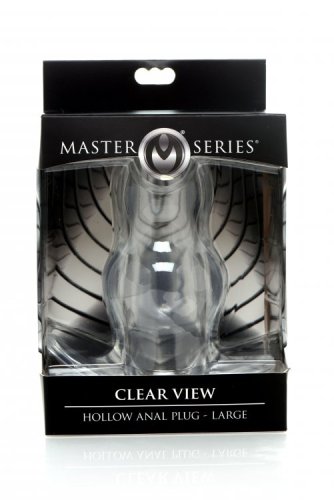 MASTER SERIES CLEAR VIEW HOLLOW ANAL PLUG LARGE