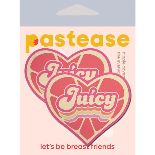 \'Juicy\' Pink Grapefruit Retro Heart