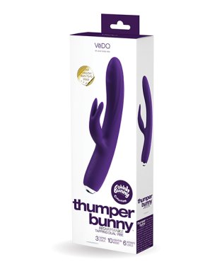 VeDO Thumper Bunny Rechargeable Dual Vibe - Deep Purple