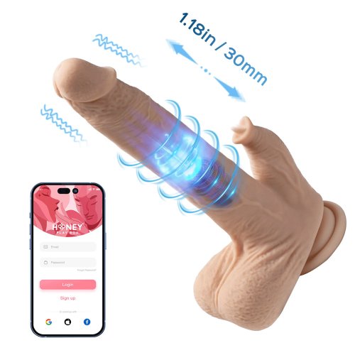 Colter App-Enabled Thrust/Licking Dildo