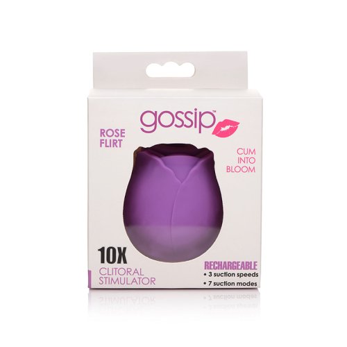 GOSSIP ROSE 10X SILICONE CLIT SUCTION STIMULATOR VIOLET