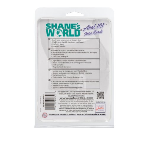 SHANES WORLD ANAL 101 INTRO BEADS CLEAR