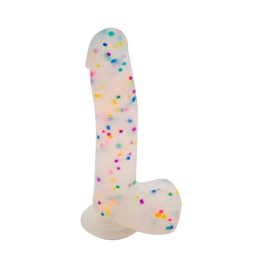 Get Lucky Confetti Cock 8.5" Silicone