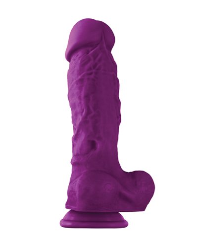 Colours Pleasures Thick 8\" Dildo - Purple