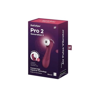 SATISFYER PRO 2 GENERATION 3 W/ APP WINE RED (NET)