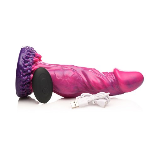 Xenox Vibrating Silicone Dildo With R/C