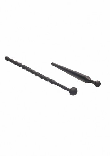 SILICONE BEGINNERS PLUG SET URETHRAL SOUNDING BLACK