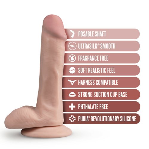 DR SKIN SILICONE DR DANIEL 6IN DILDO VANILLA