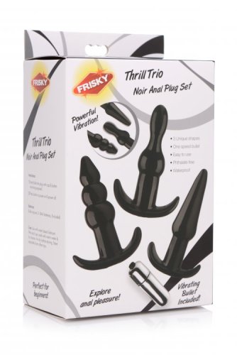 FRISKY THRILL TRIO ANAL PLUG SET BLACK