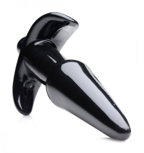 FRISKY THRILLING NOIR SMOOTH VIBRATING ANAL PLUG BLACK