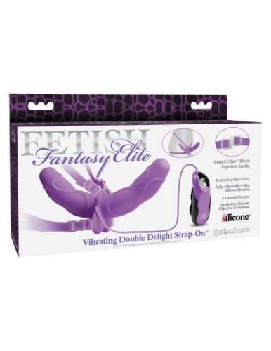 FETISH FANTASY ELITE VIBE DOUBLE DELIGHT STRAP ON