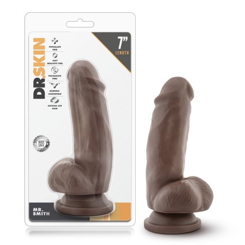 Dr Skin Mr Smith 7\" Dildo - Chocolate