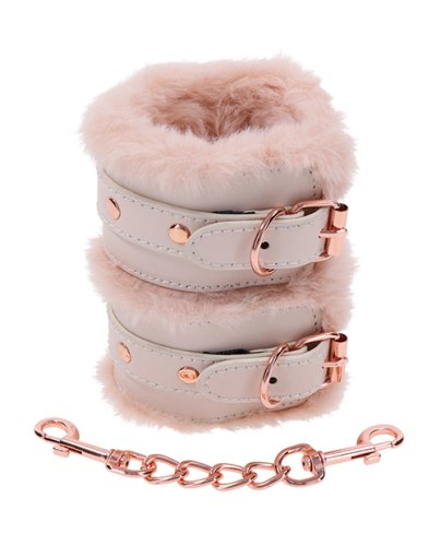 Sex & Mischief Peaches \'n CreaMe Fur Handcuffs