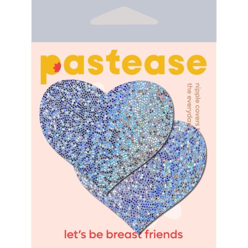 PASTEASE HEARTS SILVER GLITTER