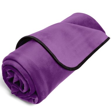 Fascinator Throw Aubergine Microvelvet - Mini