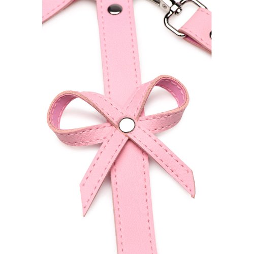 Bondage Harness W/ Bows - M/L - Pink