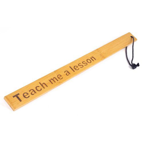 Bamboo Paddle Ruler - Teach Me A Lesson