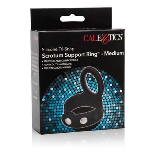 TRI SNAP SCROTUM SUPPORT RING MEDIUM SILICONE