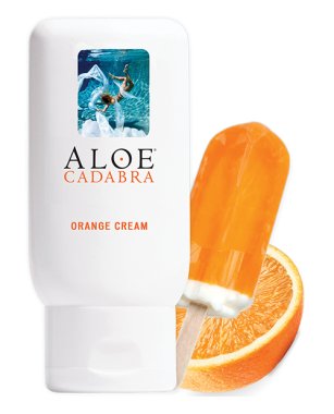 Aloe Cadabra Organic Lubricant - 2.5 oz Bottle Orange Cream