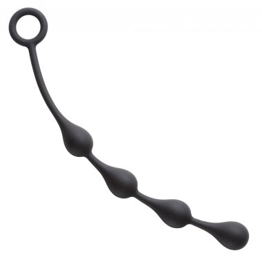 SILICONE ANAL TEARDROP SMALL BLACK