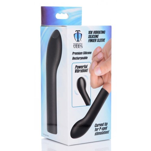 10X Vibrating USB Silicone Finger Massag