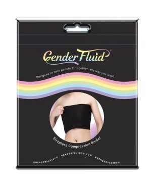 GENDER FLUID CHEST COMPRESSION BINDER BLACK LARGE