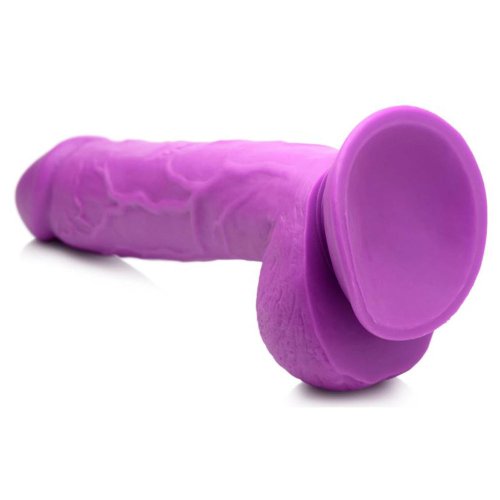 POP 8.25\" Dildo with Balls - Purple