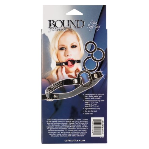 BOUND BY DIAMONDS OPEN RING GAG