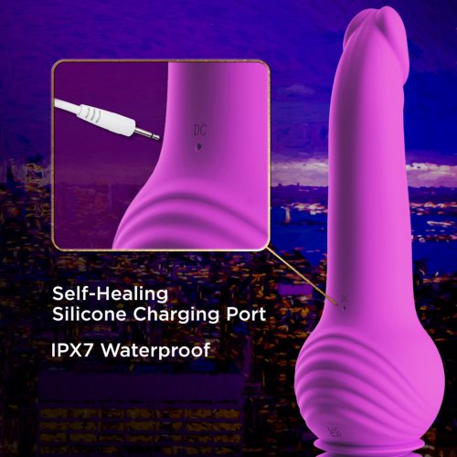 IMPRESSIONS NEW YORK GYROQUAKE DILDO PURPLE