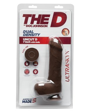 The D 7" Dual Density Uncut D w/Balls - Chocolate