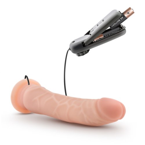 DR SKIN 8.5 VIBRATING REALISTIC COCK W/SUCTION CUP VANILLA\"