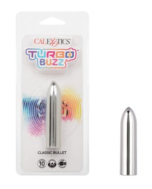 Turbo Buzz Classic Bullet Stimulator - Silver