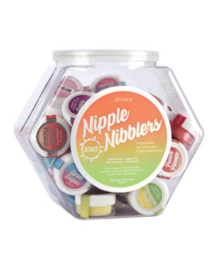 Jelique Nipple Nibbler Sour Tingle Balm Fishbowl - Asst. Display of 36 Flavors