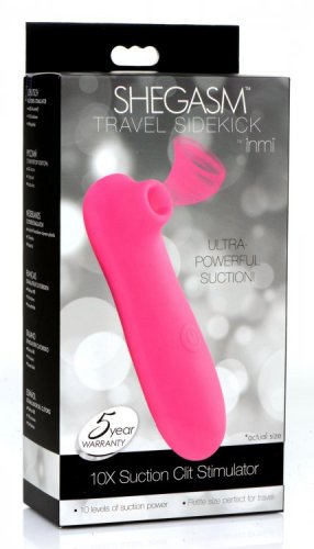 INMI SHEGASM TRAVEL SIDEKICK 10X SUCTION CLIT STIM