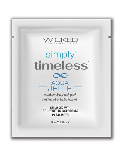 Wicked Sensual Care Simply Timeless Jelle Water Based Lubricant - .2 oz