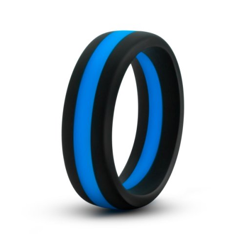 PERFORMANCE SILICONE GO PRO COCK RING BLACK/BLUE/BLACK