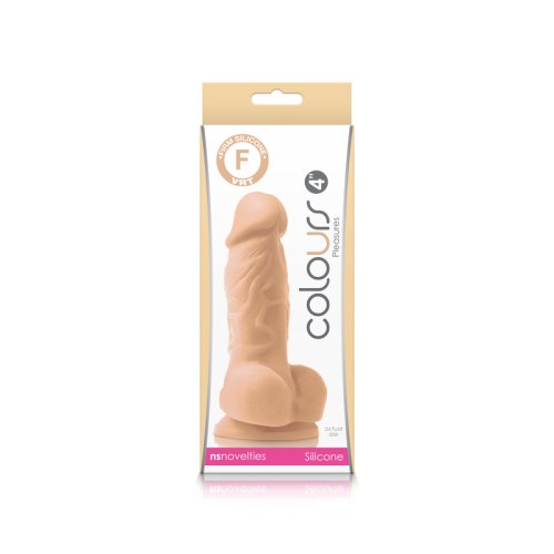 COLOURS PLEASURES 4IN DILDO WHITE