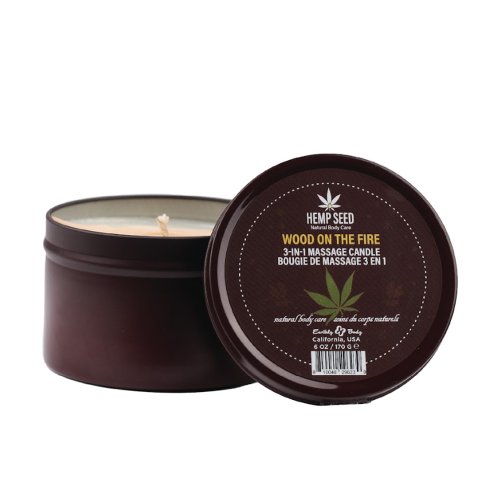 Hemp 3-in-1 candle Wood On The Fire*