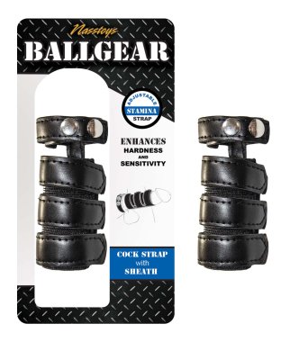 BALLGEAR COCK STRAP WITH SHEATH BLACK