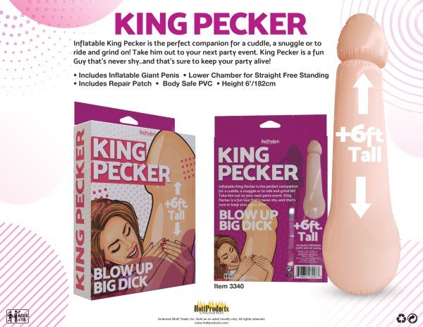 KING PECKER 6FT GIANT INFLATABLE PENIS