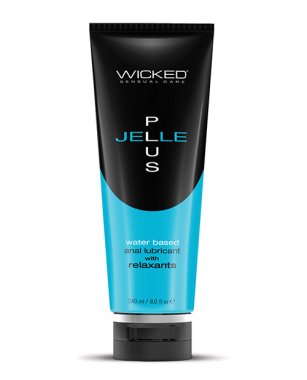 Wicked Sensual Care Jelle Plus Water Based Anal Lubricant with Relaxants - 8 oz