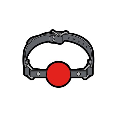 Enamel Pin: Ball Gag Large